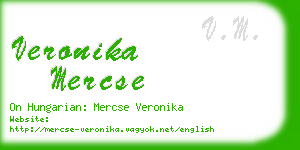 veronika mercse business card